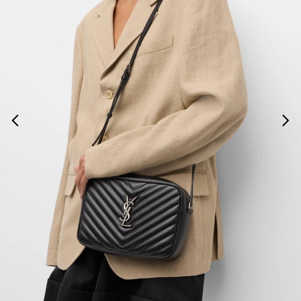Yves Saint Laurent Lou Black Quilted Crossbody Bag